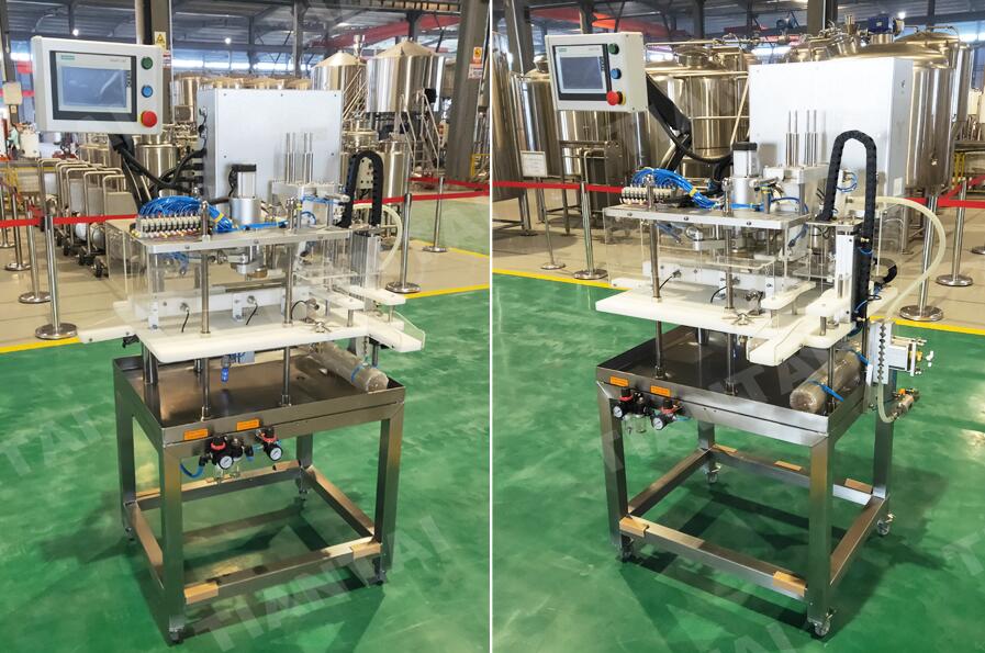 Single head automatic beer canning machine being shipped to New Zealand